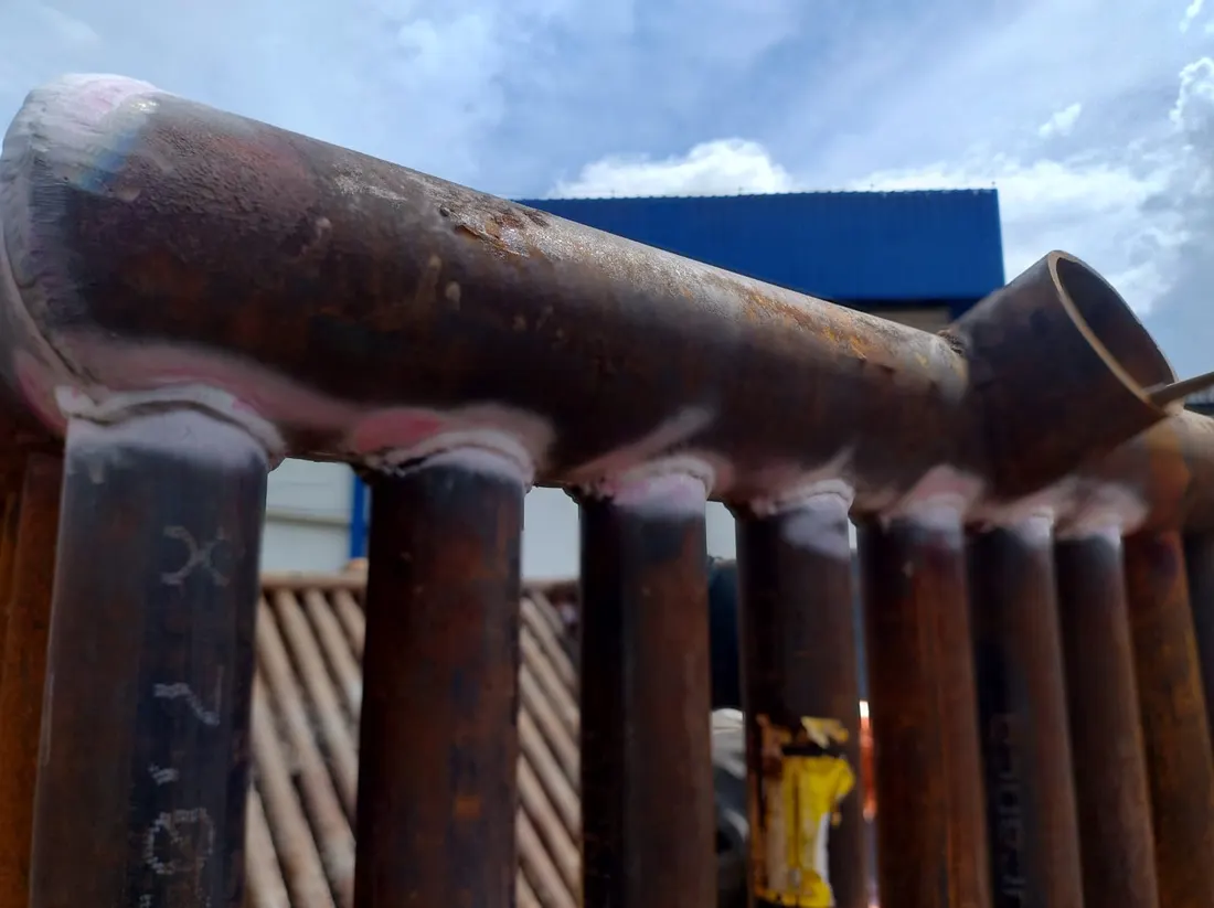 Foto de solda industrial em obra 10
